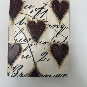 Sid Dickens Retired 1998 Memory block T01 Red Hearts with Script
